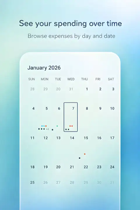 Calendar screen
