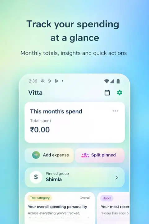 Home screen